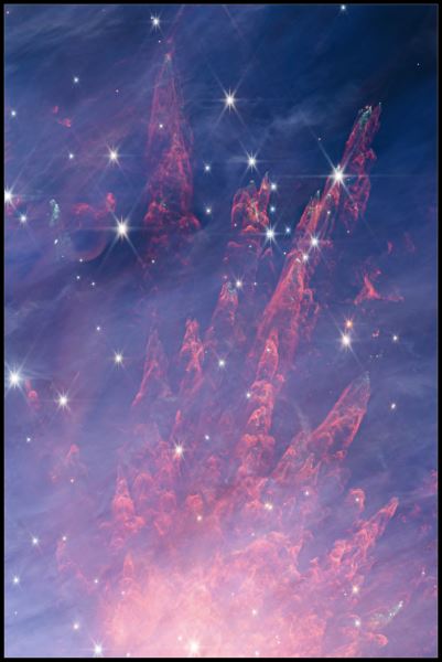 Новорожденные звезды, гигантские «пальцы» и свободнолетящие планеты: James Webb сфотографировал туманность Ориона